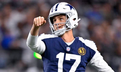 Dallas Cowboys kicker Brandon Aubrey