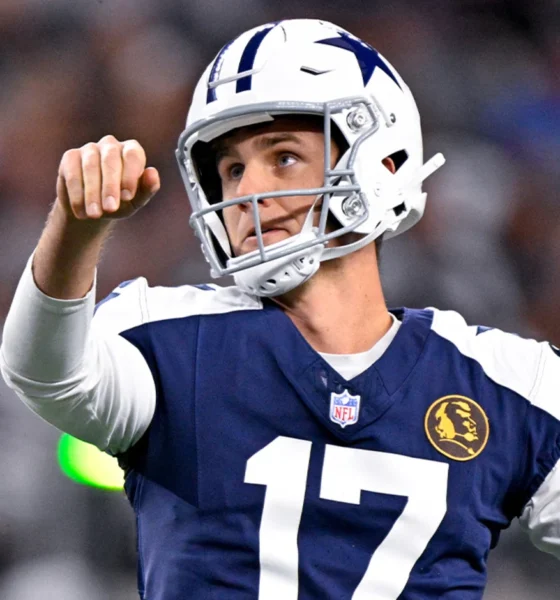 Dallas Cowboys kicker Brandon Aubrey