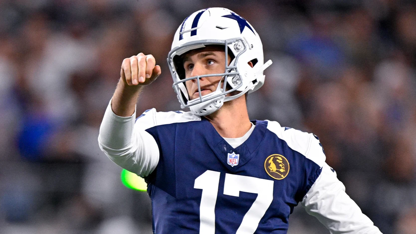 Dallas Cowboys kicker Brandon Aubrey