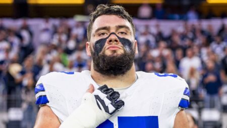 Dallas Cowboys center Brock Hoffman